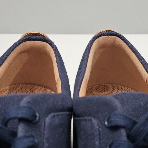 NEW Fitflop Rally Sneaker Trainer Casual Midnight Navy Canvas Size 11 - Picture 7 of 14